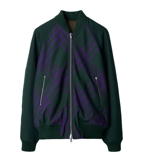 burberry wool blend bomber jacket.